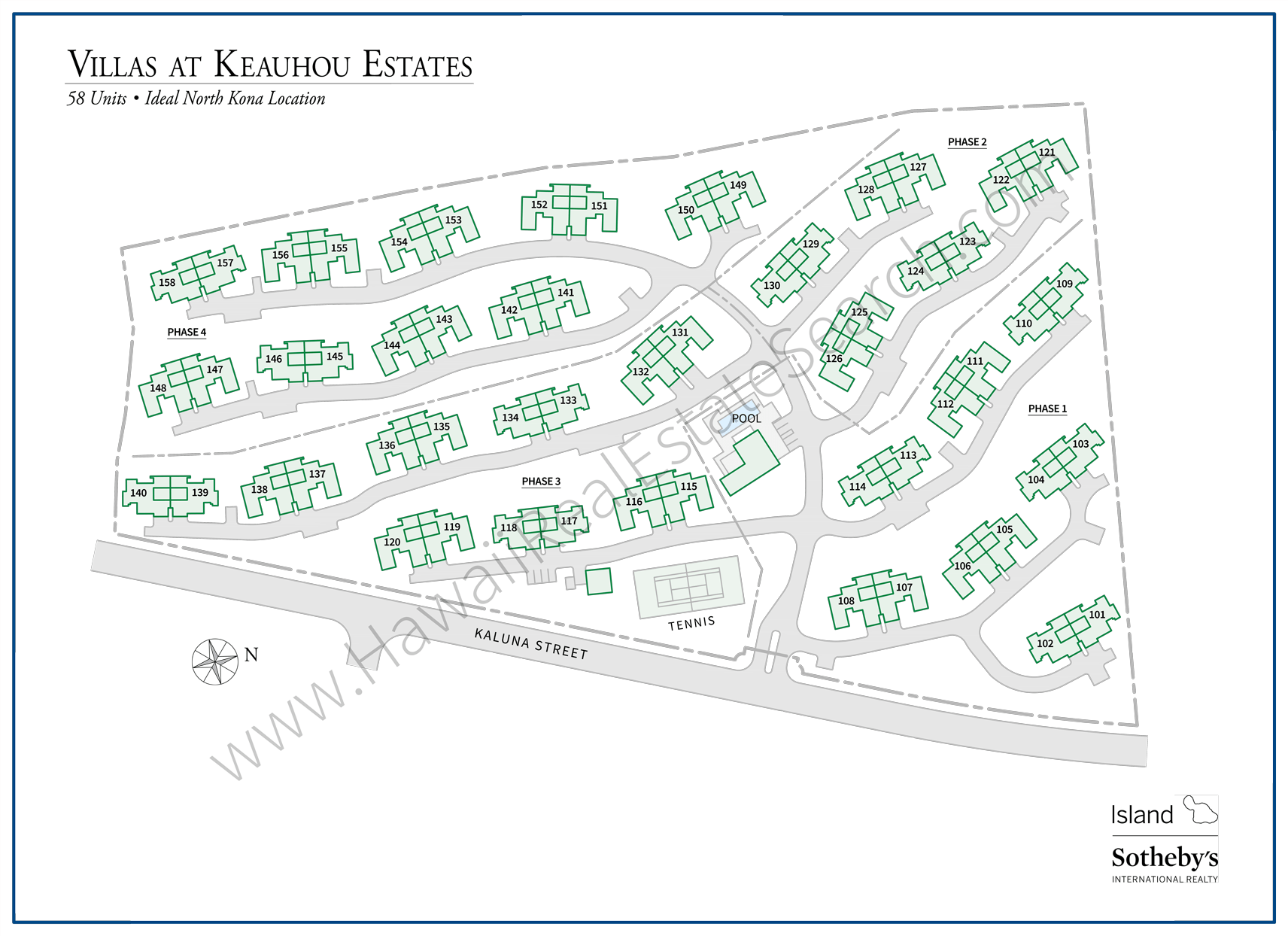 Villas at Keauhou Estates Map
